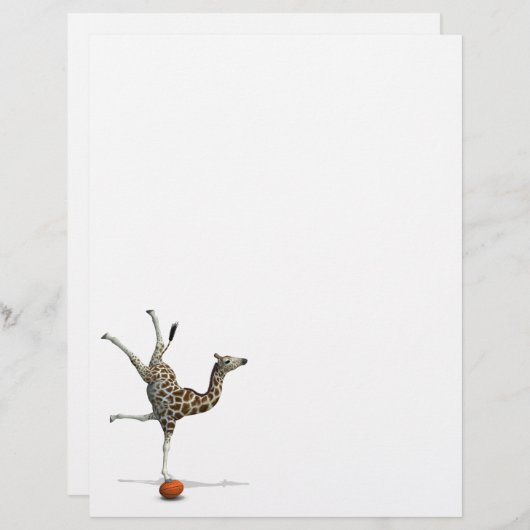 Papier Girafe en équilibre (Devant / Derrière)
