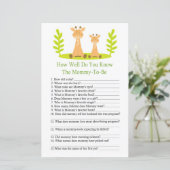 Papier Giraffe Comme vous connaissez bien le jeu de baby (Debout devant)