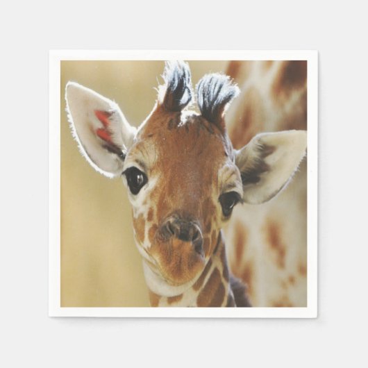 Papier-Giraffe Napkins Servet (Voorkant)