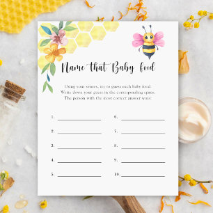 Papier Girl Bee - Nom que bébé Nourriture jeu