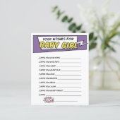 Papier Girly Superhero Comic Book Douche Wives for baby (Debout devant)