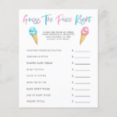 Papier Glace Cream Genre Reveillez Party Devinez Le Prix (Devant)