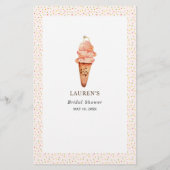 Papier Glace Cream Scooped up Devinez qui douche jeu (Dos)