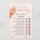 Papier Glace Cream Scooped up Devinez qui douche jeu (Devant / Derrière)