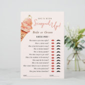 Papier Glace Cream Scooped up Devinez qui douche jeu (Debout devant)