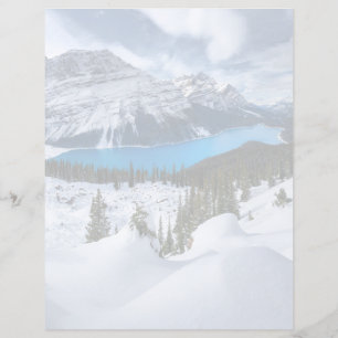 Papier Glace et neige Lac Peyto, Rocheuses canadiennes