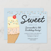 Papier Glacée anniversaire fête d'anniversaire invitation (Devant / Derrière)