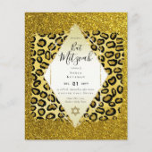 Papier Glam BAT MITZVAH Girly Gold Parties scintillant Po (Devant)