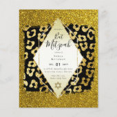Papier Glam BAT MITZVAH Girly Gold Parties scintillant Po (Devant)