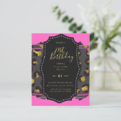 Papier Glam Girly Parties scintillant 21e anniversaire (o (Debout devant)