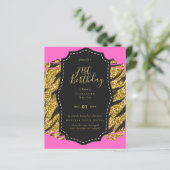 Papier Glam Girly Parties scintillant 21e anniversaire (o (Debout devant)