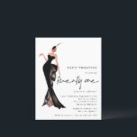 Papier Glam Lady Invitation tendance Script 21ème anniver<br><div class="desc">Glam Lady Script tendance 21e fête d'anniversaire. Un prix économique PETIT 4, 5 po x 5, 6 po alternatif. Disponible dans un STOCK CARTE SEMI GLOSS 110 lb qui est l'option par défaut (recommandé pour les invitations, similaire à l'épaisseur d'une carte postale), OU un STOCK PAPIER THINNER SATIN FINISH 80...</div>