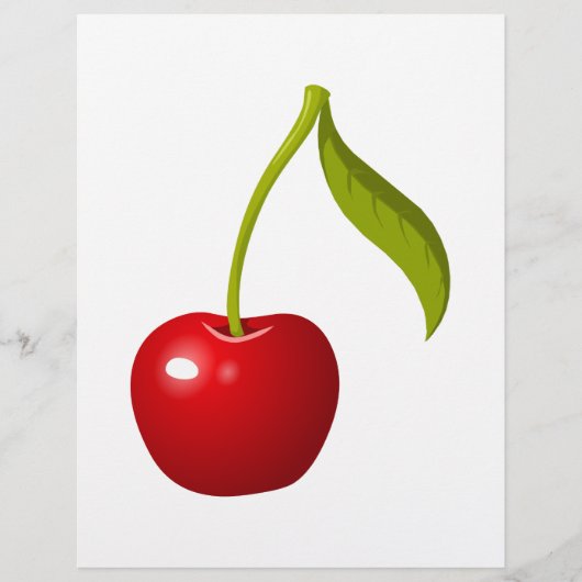 Papier Glitch food cherry (Devant)