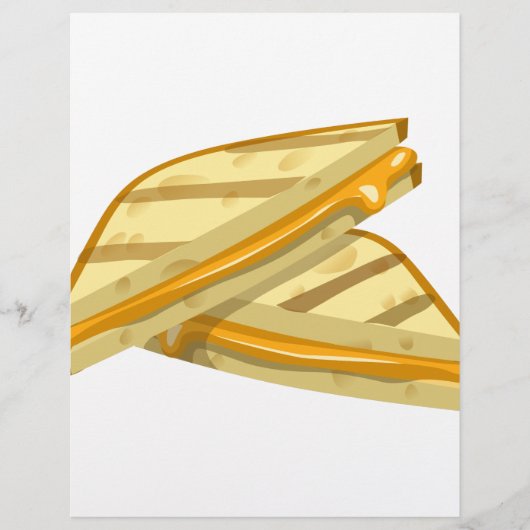 Papier Glitch Food fromage grillé (Devant)