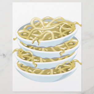 Papier Glitch Food plain noodles