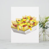 Papier Glitch Nachos affamés de nourriture (Debout devant)