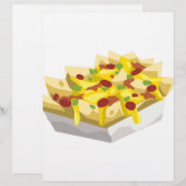Papier Glitch Nachos affamés de nourriture (Devant / Derrière)