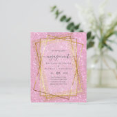 Papier Glitzy Glam ENGAGEMENT Partie Invitations BUDGET (Debout devant)