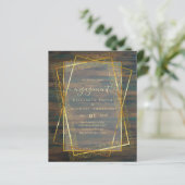 Papier Glitzy Glam ENGAGEMENT Partie Invitations BUDGET (Debout devant)