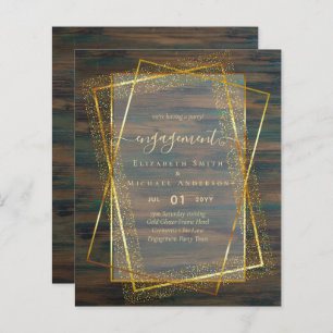 Papier Glitzy Glam ENGAGEMENT Partie Invitations BUDGET