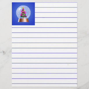 Papier Globe des neiges de l'arbre de Noël