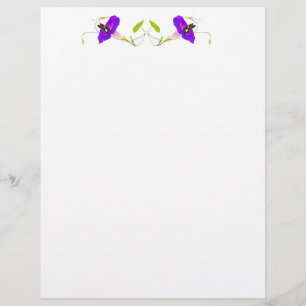Papier Gloire du matin et papillon