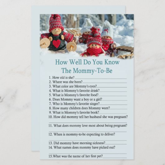 Papier gnome de noël dans quelle mesure connaissez-vous l (Devant / Derrière)