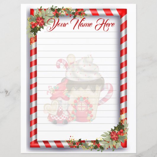 Papier Gnome de Noël personnalisée (Devant)