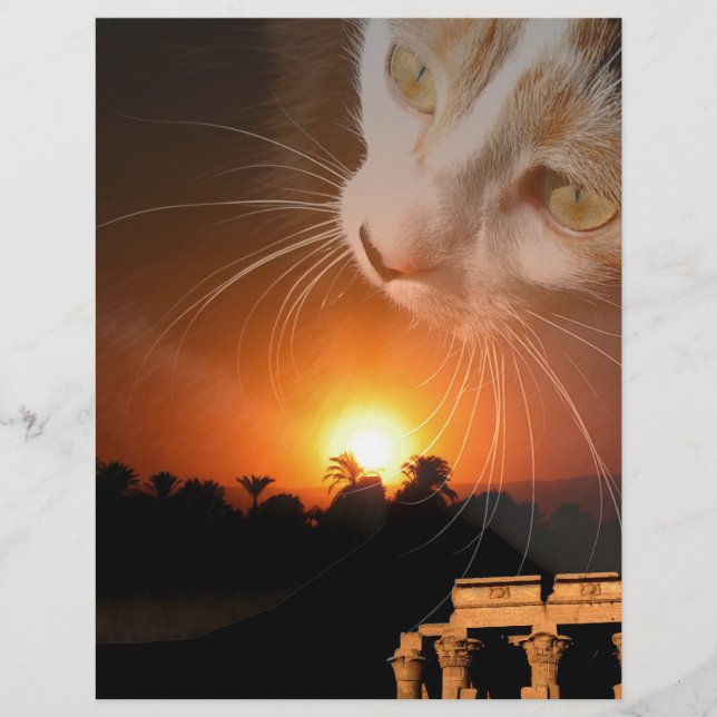 Papier Goddess égyptienne des chats (Devant)