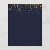 Papier Gold 60e anniversaire fête Budget Invitation (Dos)