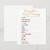 Papier Gold Baby Books Emoji Pictionary Jeu (Devant / Derrière)