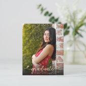 Papier Gold Budget Photo Graduation Script Coeurs Invitat (Debout devant)