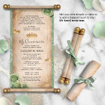 Papier Gold et Sage Green Quince do-it-yourself Scroll In<br><div class="desc">REMARQUE : Ce produit n'est qu'une invitation sur papier. Il n'inclut pas les dosettes ou les rubans, qui peuvent être ajoutés séparément par vous pour le transformer en un véritable défilement. N’hésitez pas à m’envoyer un message si vous désirez des ressources supplémentaires pour les dosettes, les finitions ou les rubans...</div>