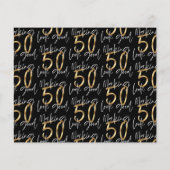 Papier Gold faire 50 look bonne photo invitation annivers (Dos)