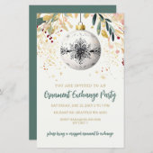 Papier Gold Festive Ornament Exchange Christmas Party (Devant / Derrière)