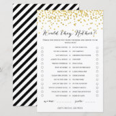 Papier Gold Fête des mariées Jeu - ils préfèrent (Devant / Derrière)