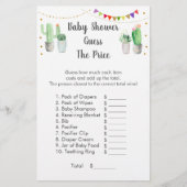 Papier Gold Fiesta Cactus Devinez Le Jeu De Prix (Devant)