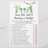 Papier Gold Fiesta Cactus Devinez Qui A Dit Le Jeu (Devant)