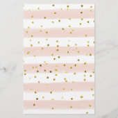 Papier Gold Floral Avril Douches Jeux de prédictions pour (Dos)