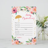 Papier Gold Floral Avril Douches Jeux de prédictions pour (Debout devant)