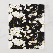 Papier Gold Foil Calligraphie Photo Enregistrer la date (Dos)