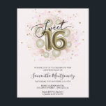 Papier Gold Foil Sweet 16 Ballons Anniversaires Invitatio<br><div class="desc">Faites savoir à vos amis de marquer leurs calendriers pour votre journée spéciale avec ces belles invitations bleu poussiéreux Sweet 16. Chaque invitation présente un design festif avec de beaux ballons, parfait pour mettre l'ambiance pour une journée de plaisir et de célébration. Que vous ayez l'intention d'organiser un gala de...</div>