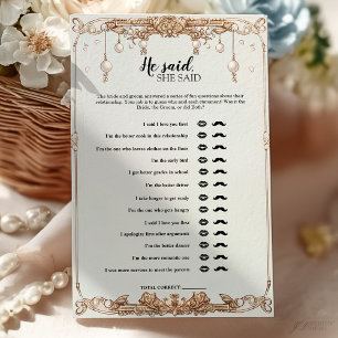 Papier Gold Frame Il A Dit Qu'Elle A Dit Fête des mariées