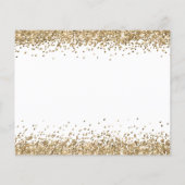 PAPIER | Gold Glitter Kerstmis Hartelijk dank Flyer (Achterkant)