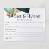 Papier Gold Parties scintillant Foliage Conseil Mariage W (Devant)