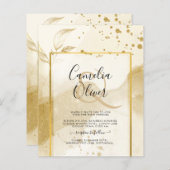 Papier Gold Pearl MARIAGE alcool ENK Abstrait LeahG (Devant / Derrière)