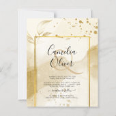 Papier Gold Pearl MARIAGE alcool ENK Abstrait LeahG (Devant)