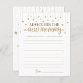 Papier Gold Twinkle Little Star Douche conseil pour New M (Devant / Derrière)