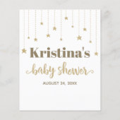 Papier Gold Twinkle Little Star Douche conseil pour New M (Dos)