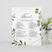 Papier Gold What's on your Phone Fête des mariées Game (Debout devant)